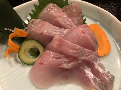 釣りクロムツの刺身